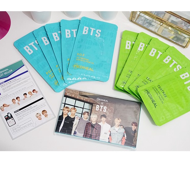 Sale MEDIHEAL X BTS Soothingcare Special Set 14 pcs Photocard