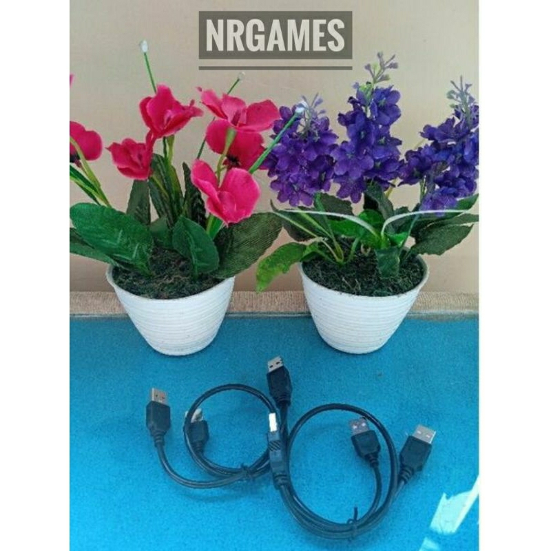 KABEL USB TO USB CABANG HITAM KABEL HARDISK EXTERNAL KABEL HDD EXTERNAL PS2 PS3
