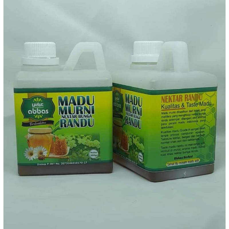 

Madu murni nextar bunga Abbas Asli 500 gram