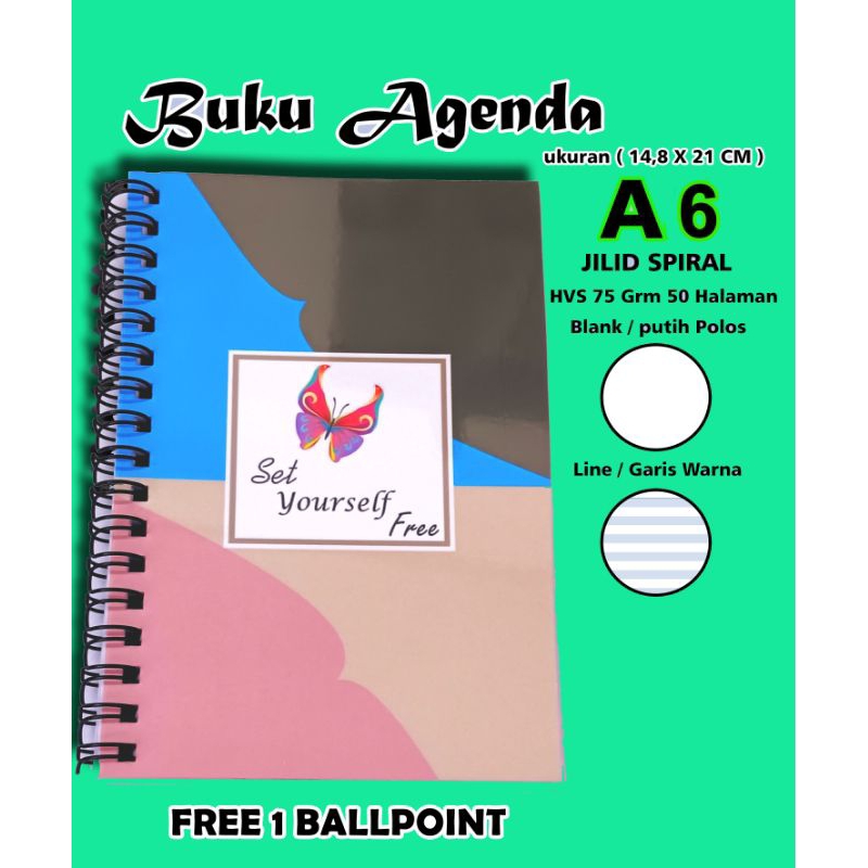 

Buku diary A6 buku catatan harian keren