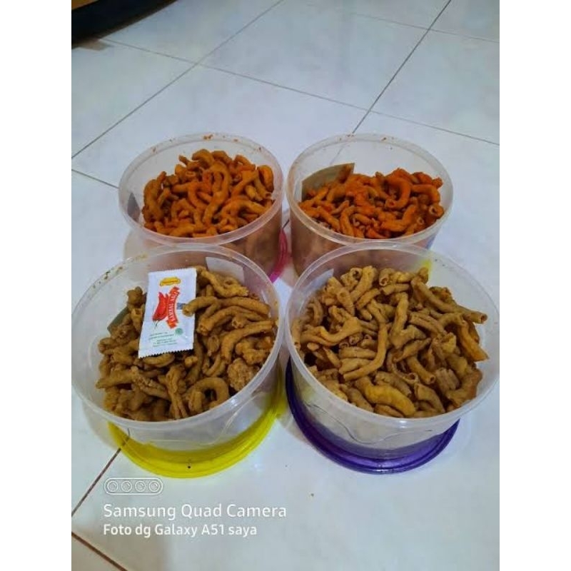 

kripik usus original atau balado 1 toples