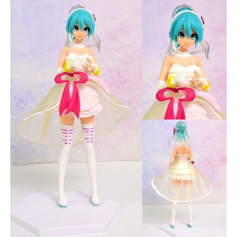 ACTION FIGURE PVC HATSUNE MIKU WEDDING - FIGURE ANIME