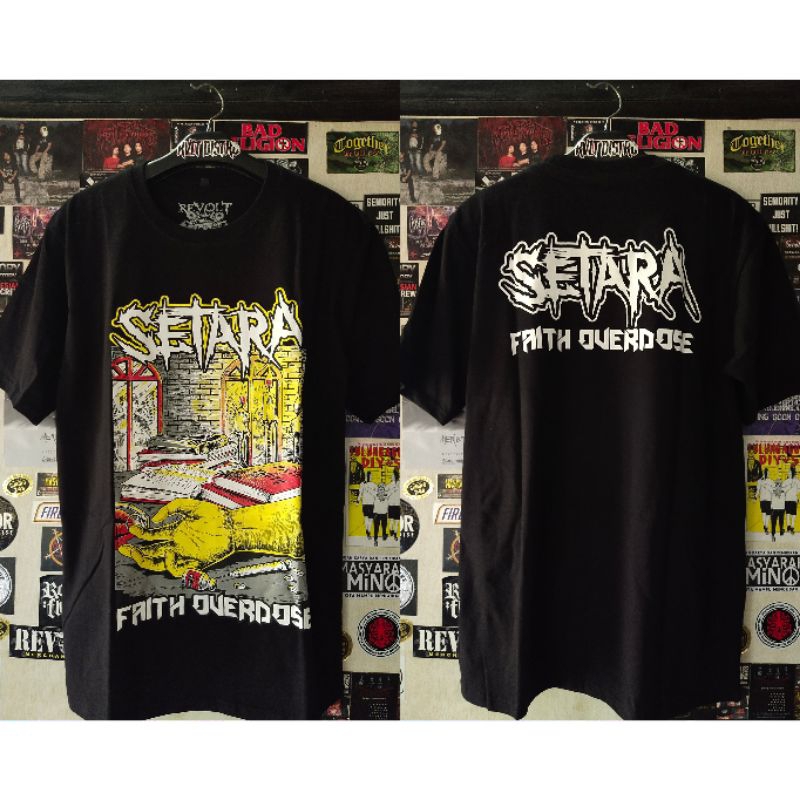 Kaos Band Punk Setara - Faith  / T-shirt Punk / Kaos Punk Kaos Distro