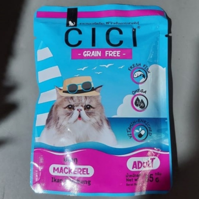MAKANAN BASAH ADULT KITTEN CICI POUCH 85 GR