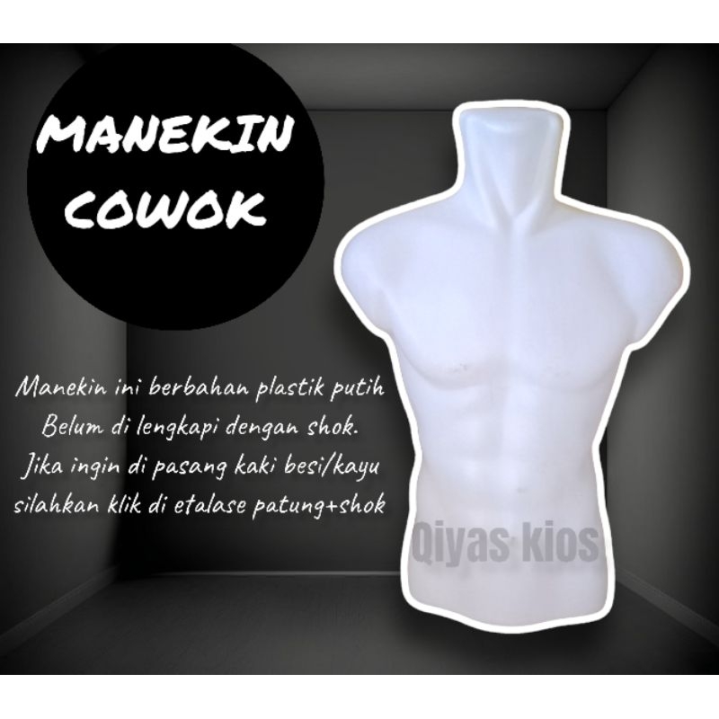 MANEKIN COWOK PATUNG BAJU COWOK PUTIH OTOT