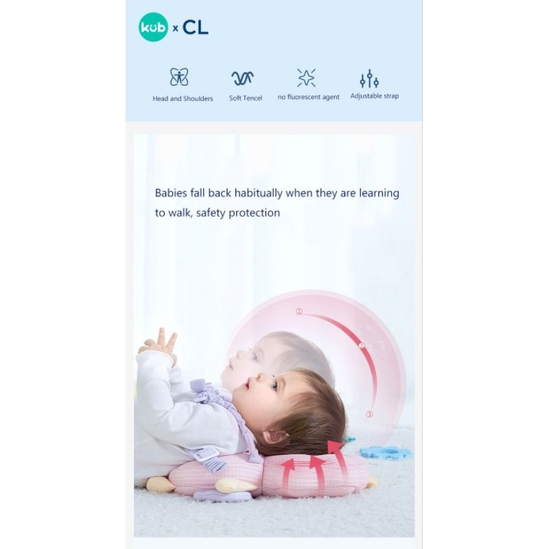 KUB x CL Bantal Pelindung Kepala Bayi - Anti Fall Pillow