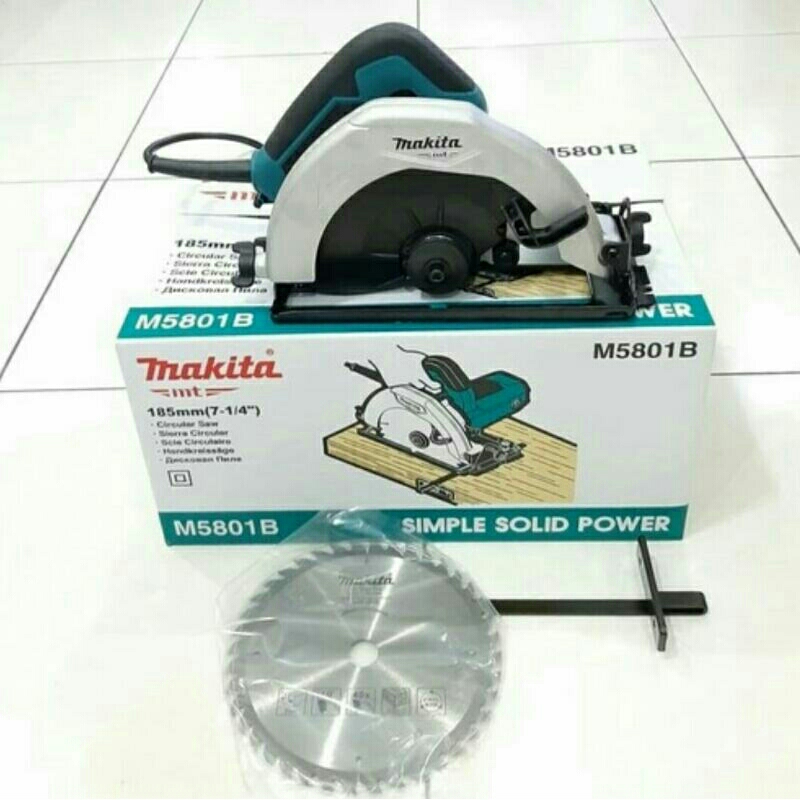 mesin potong kayu / circular saw makita m 5801 pengganti maktec mt583
