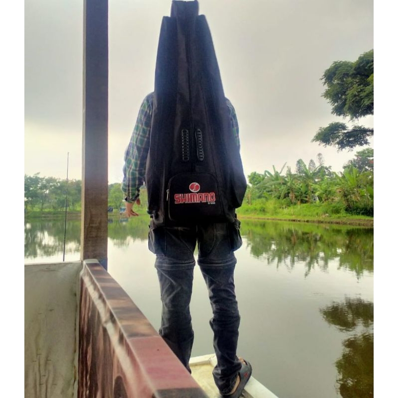 Tas pancing besar tas/ransel/kantong gendong untuk membawa peralatan memancing ukuran