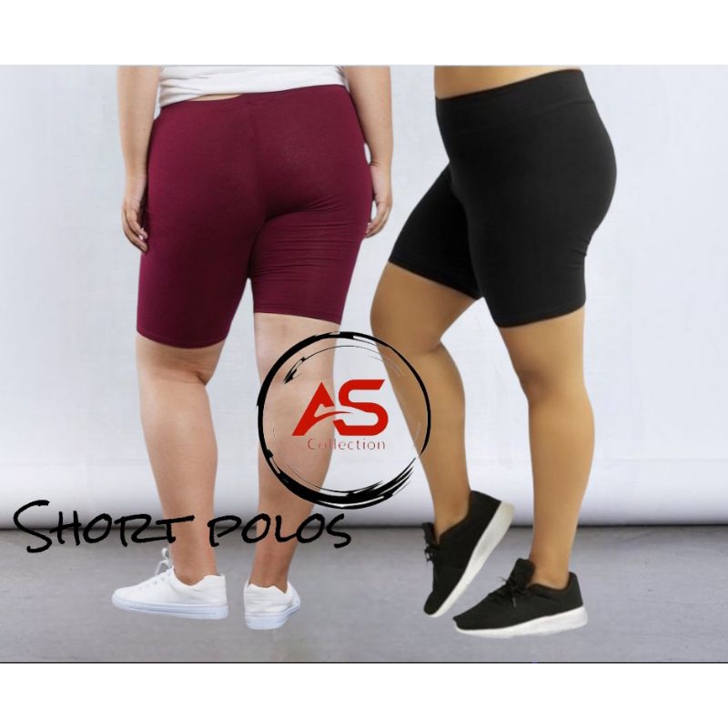 short polos jumbo XXL/legging polos pendek olahraga/legging polos pendek olahraga gym fitness lari senam zumba