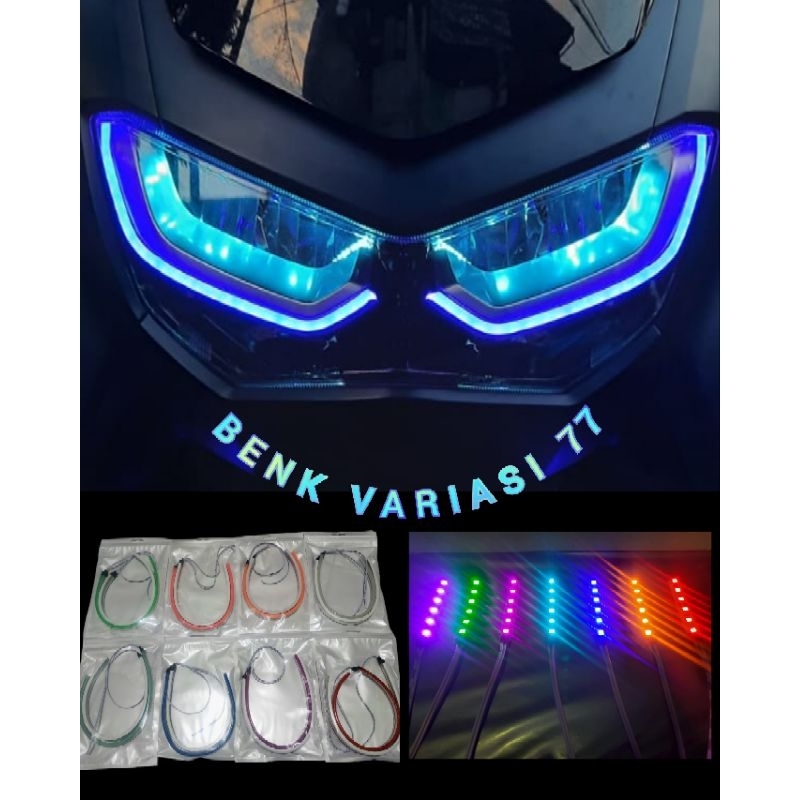 [ PAKETAN ] LAMPU ALIS + DEVIL/DEMON EYES NMAX NEW FLEKSIBEL NO BINTIK