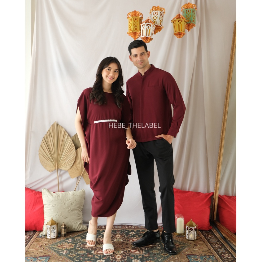 Kalista Kaftan Available Couple &amp; Family Set Lebaran Ramadan Idul Fitri (HANYA DRESS)