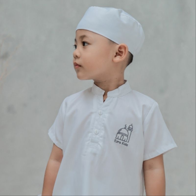 Baju Muslim Setelan Koko Peci Anak Laki Laki - Noah Series Ezra Kids