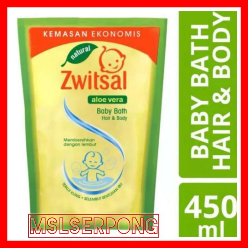 ZWITSAL BABY BATH HAIR &amp; BODY 450ML  / SABUN MANDI BAYI / ZWITSAL