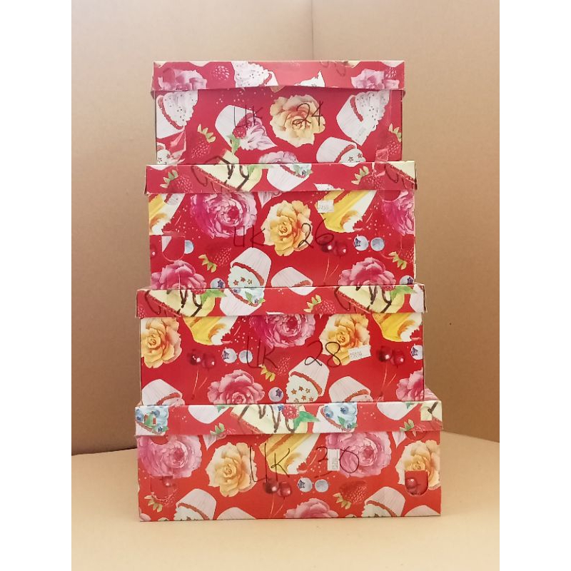 

Dus box kotak/ Kardus kue tart/ Dus box Lamaran tutup hati 24×24, 26×26, 28×28, 30×30