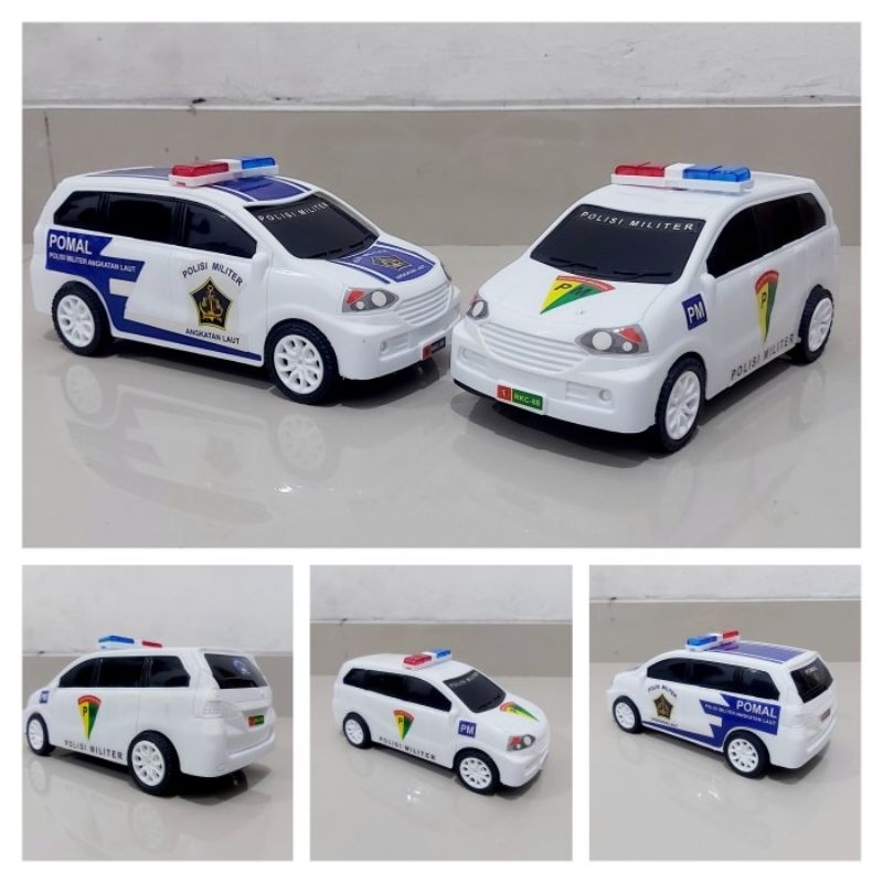 mainan mobil Polisi Militer PM miniatur mobilan Pomal anak laki cowok