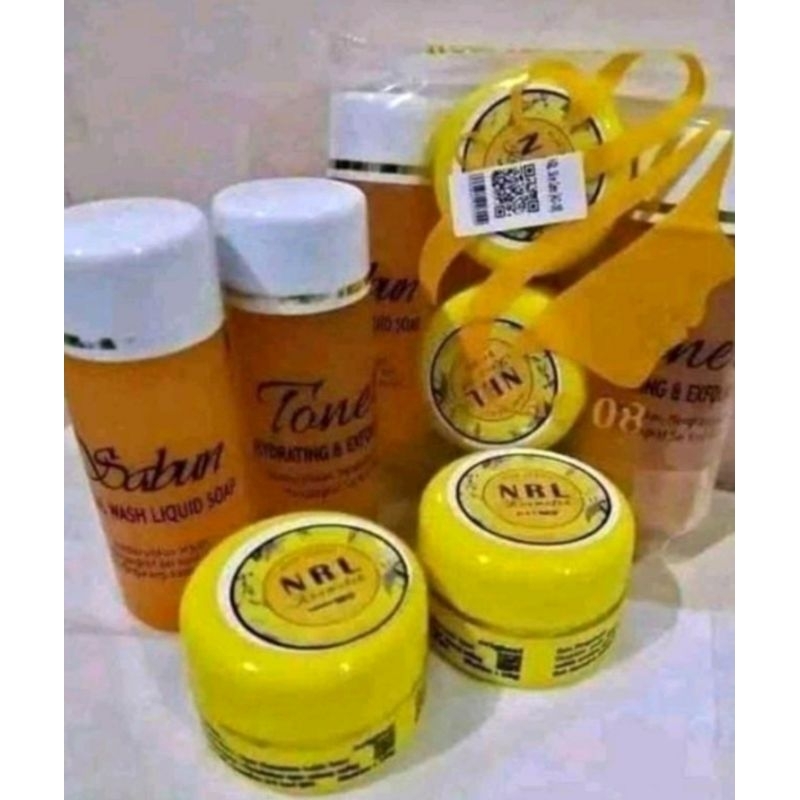 NRL CREAM ORIGINAL EMBOSS BARCODE PAKET SKINCARE GLOWING / ACNE / FLEK