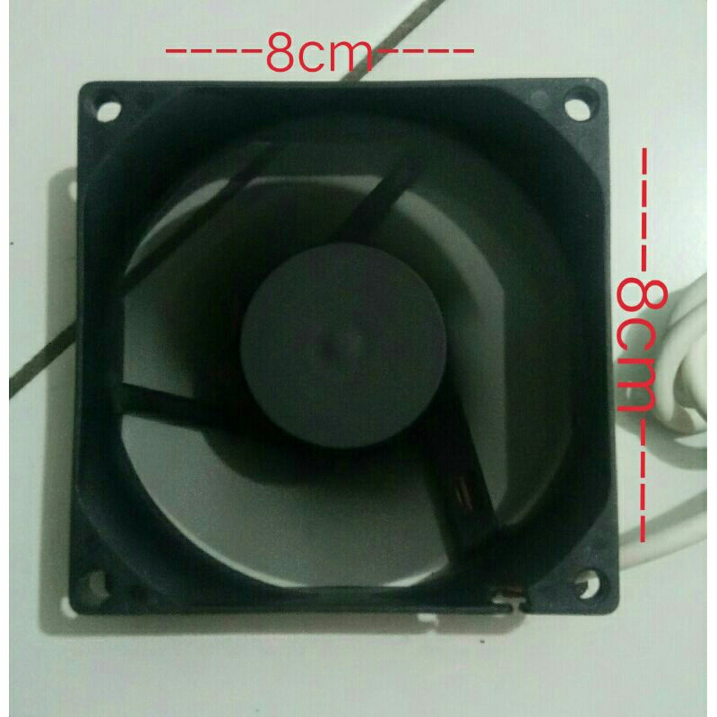 fan casing transparan / usb fan dc 12v 8x8x2.5.