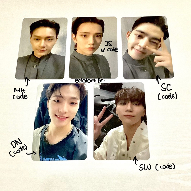 SEVENTEEN PC MINGYU VERNON JOSHUA DINO SEUNGCHEOL JUN DINO FTS DICON 101 SELCA PHOTOCRD OFFICIAL