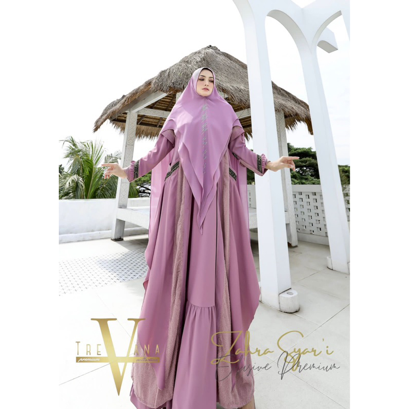 (NEW) GAMIS SYAR'I ZAHRA BY TREVANA