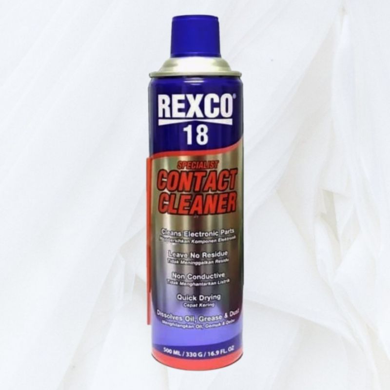 REXCO 18 CONTACT CLEANER PEMBERSIH ELEKTRIK KELISTRIKAN ELEKTRONIK MOBIL MOTOR 500ML