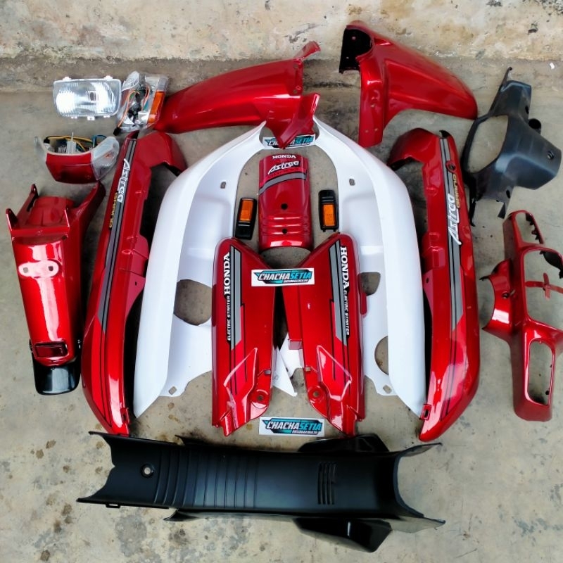 Bodi set honda astrea grand bulus batok lampu set legenda 2 begel belakang grand sabit