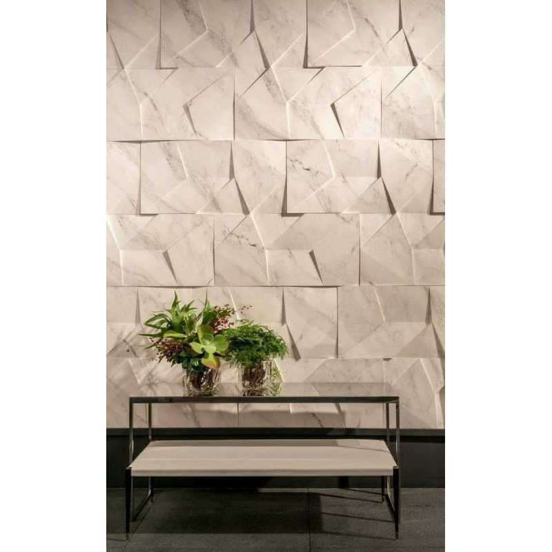 Walpanel 3D Ornamen dinding | Wallpaper beton dinding
