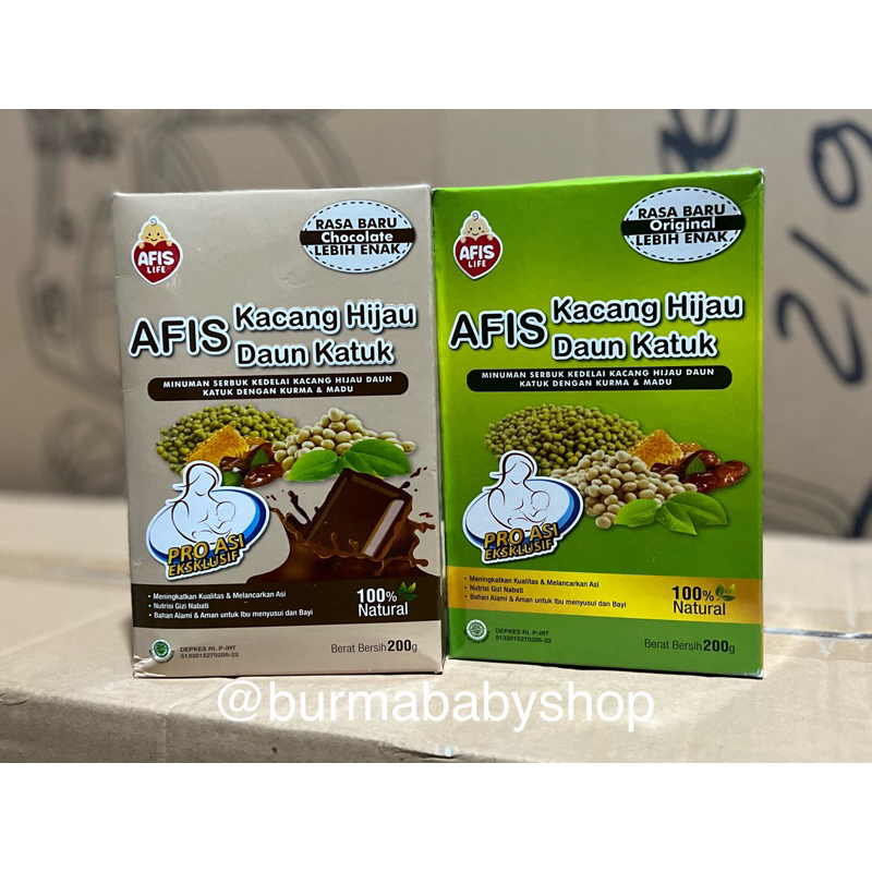 Afis kacang hijau plus daun katuk booster asi - minuman pelancar asi ibu menyusui