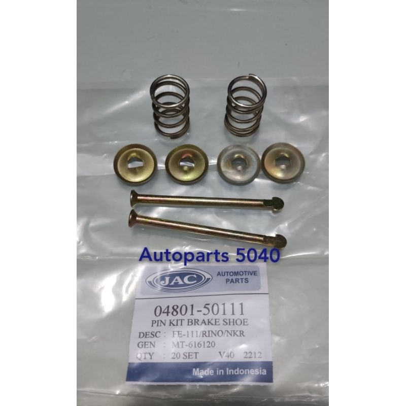 pin kit brake shoe paku kampas rem ps100 ps110 dyna rino delta