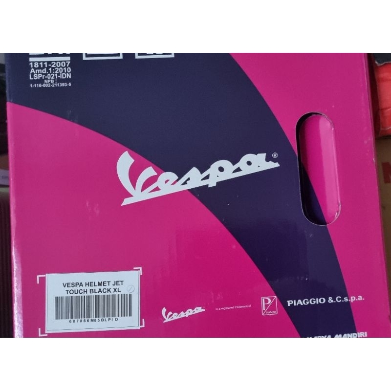 Helm Vespa Original Touch Black XL