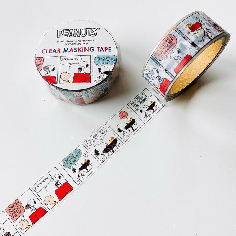 

Masking Tape Transparent Type Peanuts Snoopy Woodstock Limited Edition