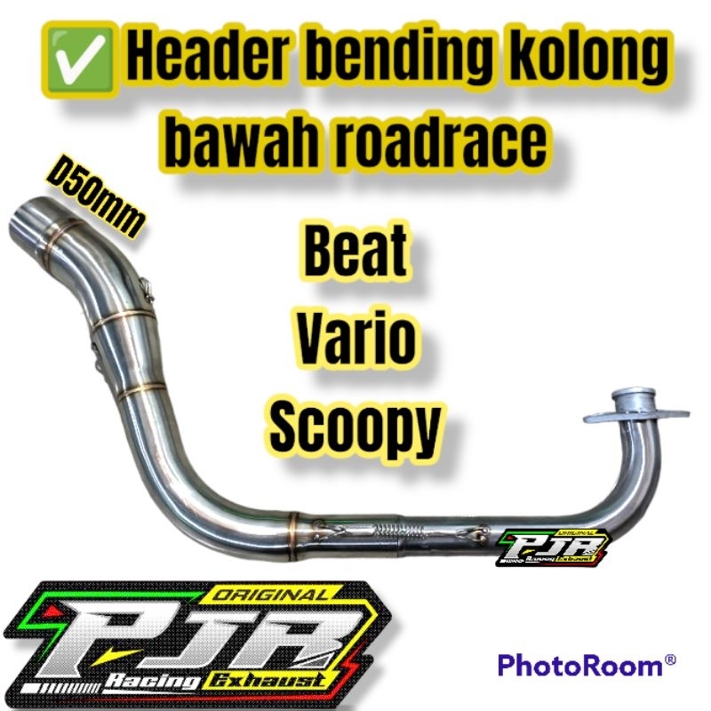 Leher knalpot Beat, Vario &amp; Scoopy Cobra roadrace diameter 50mm