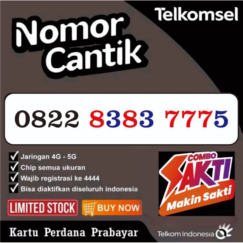 Nomor Cantik Telkomsel Combo Sakti