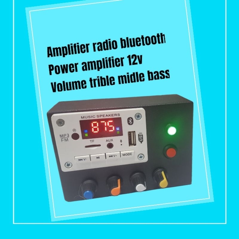 AEBDG ampli 12v mp3 bluetooth usb / ampli mini 12v mp3 bluetooth USB FM amplifier rakitan 12 volt st