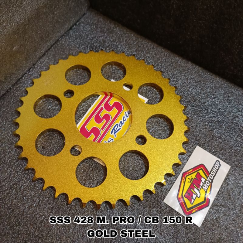 Gear Belakang SSS 428 CB 150 R - CBR 150 R - Sonic 150 - GTR 150 - Megapro - Verza - Tiger Gold Stee