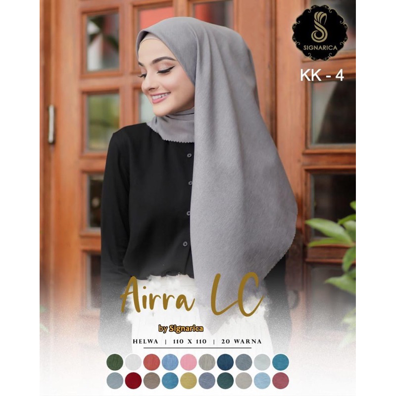 HIJAB SEGIEMPAT VOAL AIRRA LASER CUT SIGNARICA