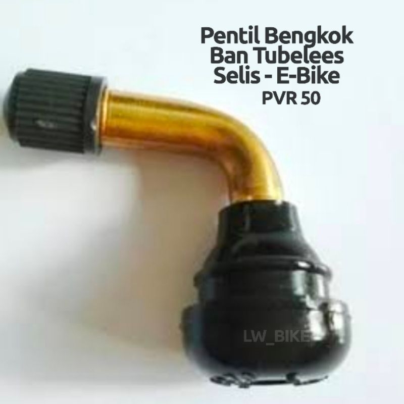 Pentil Bengkok L Ban Tubeless Tubles Selis E-Bike