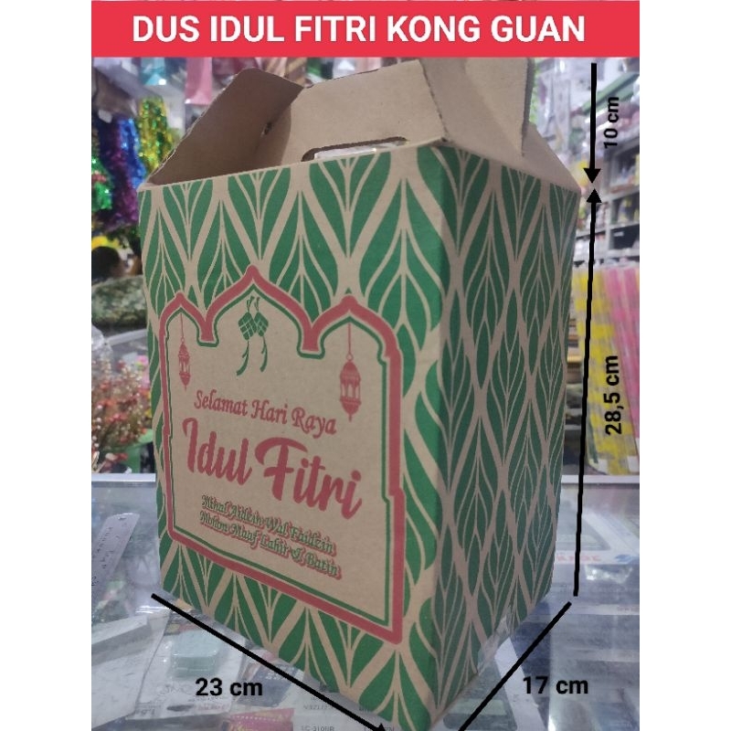 

Dus Idul Fitri Tenteng 23 x 17 x 28.5 cm / Dus Lebaran / Box Ied Mubarak