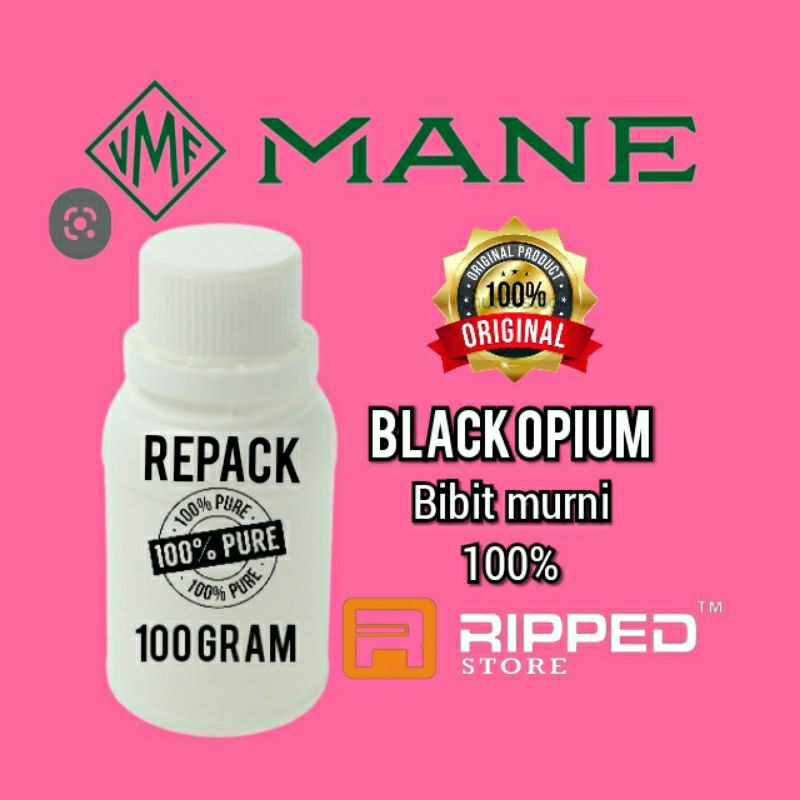 (100ML) BIBIT PARFUM MURNI BLACK OPIUM BY MANE ORIGINAL