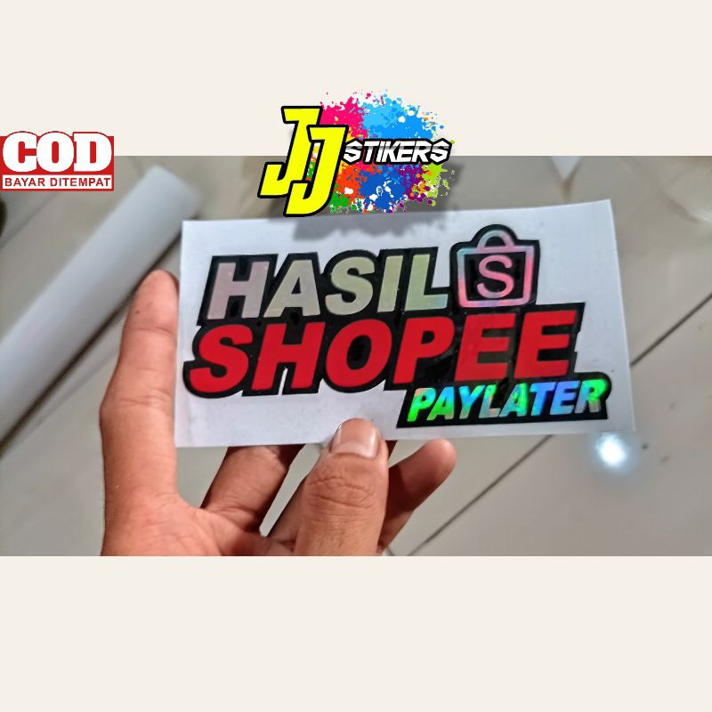 STICKER STIKER HASIL SHOPEE PAYLATER