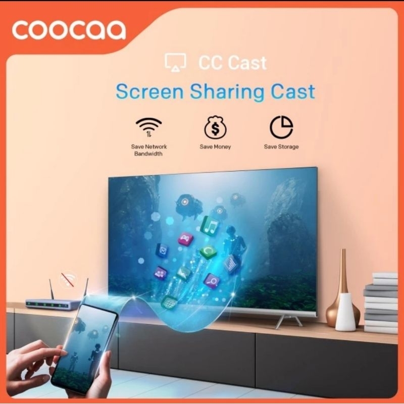 COOCAA 43S3U Smart TV 43 Inch Digital TV Garansi Resmi