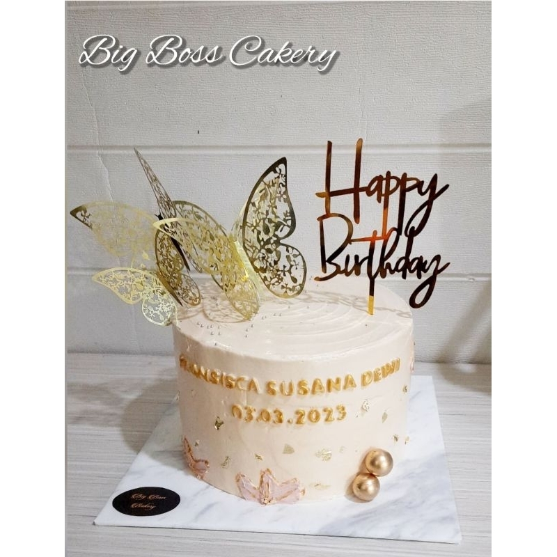 

BUTTERFLY CAKE KUE KUPU KUPU TOPPER TINGGI