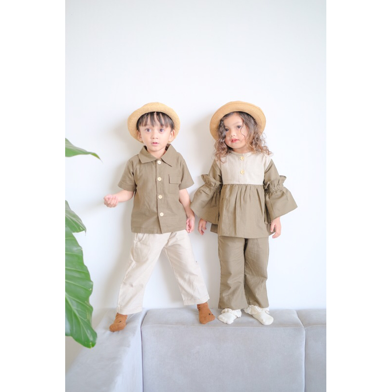 RACHIDKIDS / SETELAN ANAK LUCU / SIBLING SERIES / GYAAN DAN LINEA SET