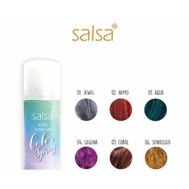 SALSA INSTANT MERMAID HAIR COLOR SPRAY 80ML