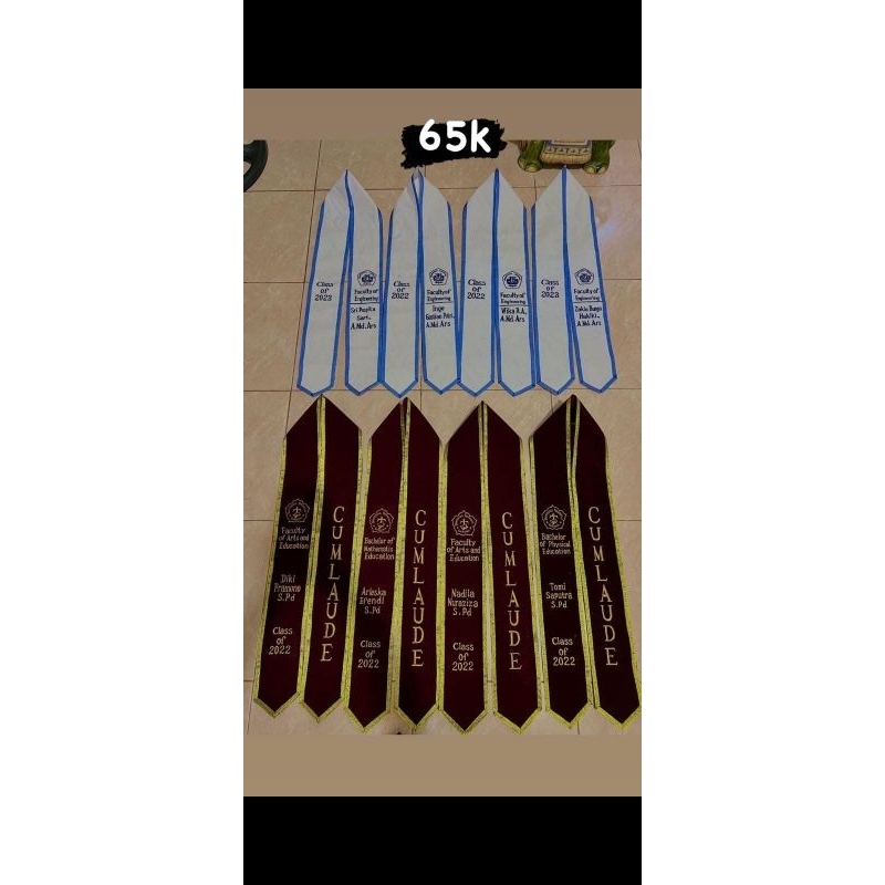 Selempang Maudy Harvard University