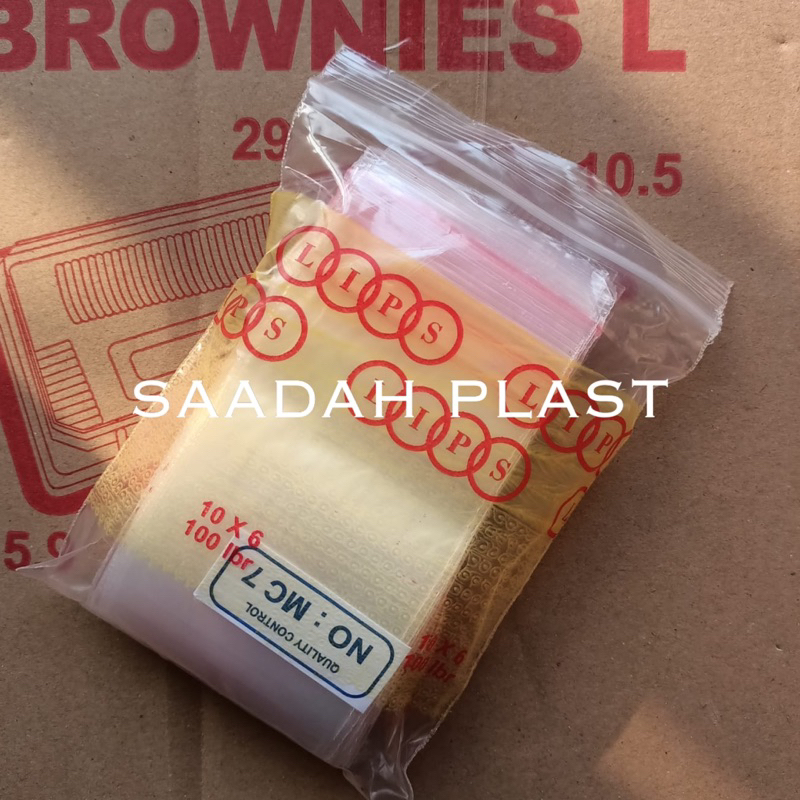 Plastik Klip 6x10 isi 100lbr / Zipper Lock Plastik Obat Clips