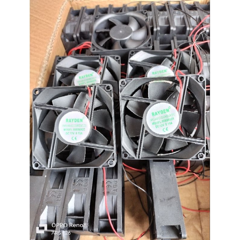 Fan DC 12V 8x8 kipas DC 8x8 12V