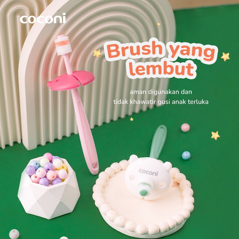 Coconi 360 Baby Toothbrush (Silicone) / Sikat Gigi Bayi