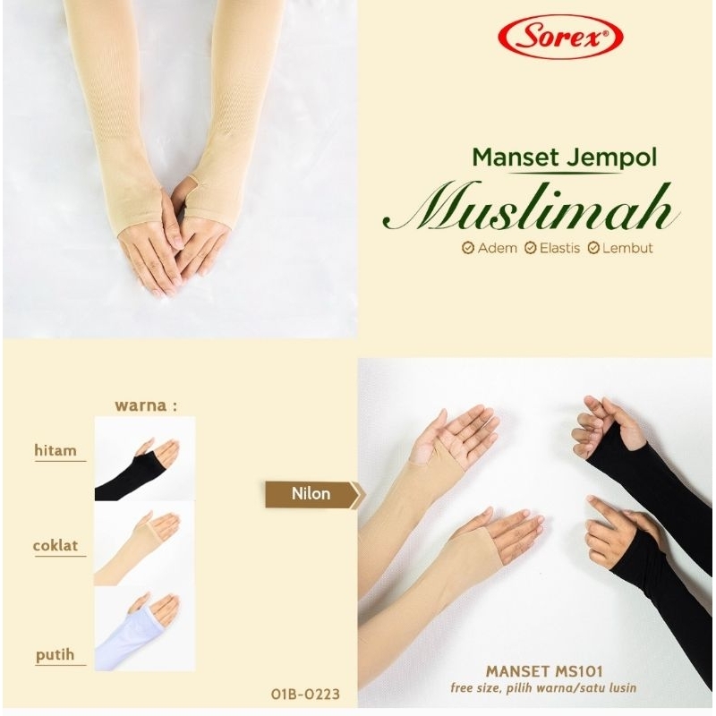 Manset muslimah sorex ealatis lembut 101 102