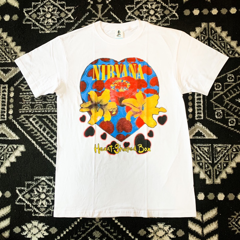 T SHIRT VINTAGE NIRVANA - HEART SHAPED BOX