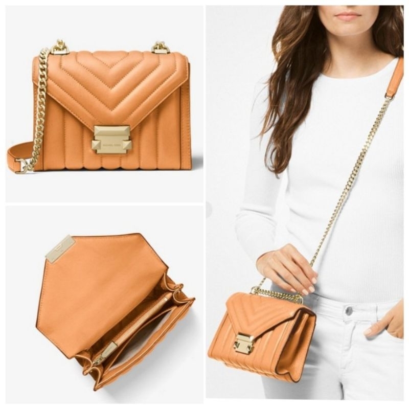 MK Whitney Small Shoulder Cantaloupe